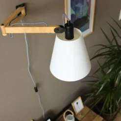 Mexlite Wandlamp dion - beuken - 55x24 cm