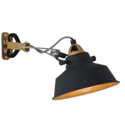 Mexlite Wandlamp nove - zwart - 36x14 cm