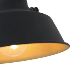 Mexlite Wandlamp nove - zwart - 36x14 cm