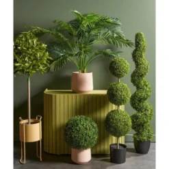 Mica Decorations Areca Palm Kunstplant in Pot - H134 x Ø50 cm - Groen