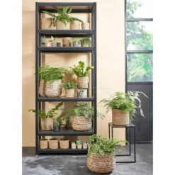 Mica Decorations Avalon Mand voor Planten - H31 x Ø30 cm - Lichtbruin