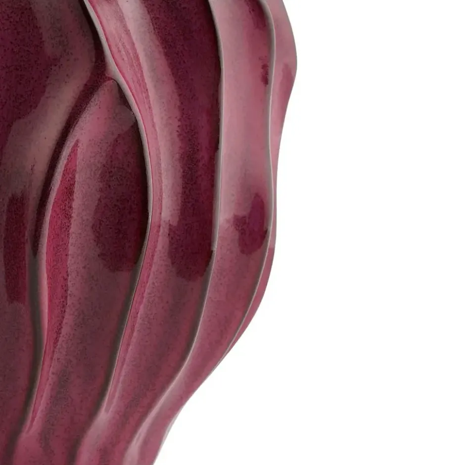Mica Decorations Bloemenvaas Thom - bordeaux rood - 35 x 22 cm