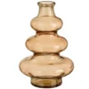 Mica Decorations Bloemenvaas Sira - glas - bruin - D14,5 x H22 cm