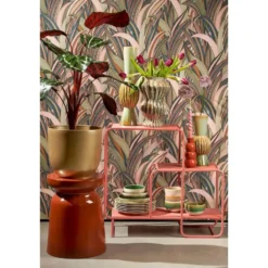Mica Decorations Bloempot - goud - keramiek - 31 x 28 cm