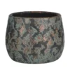 Mica Decorations Bloempot - koperkleurig - keramiek - 16 x 13 cm