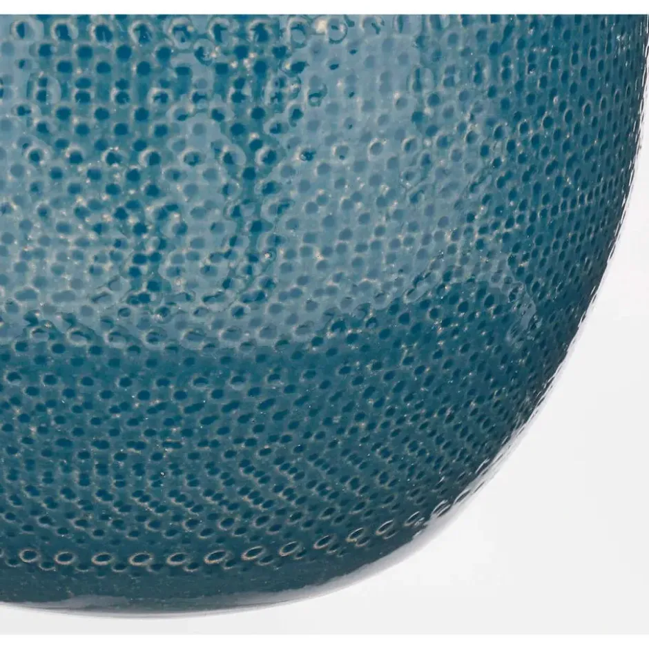 Mica Decorations Bloempot - midnight blauw - keramiek - 21 x 19 cm