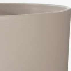 Mica Decorations Bloempot - taupe - keramiek - D12 x H11 cm