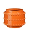 Mica Decorations Boaz Bloempot - H19 x Ø22 cm - Keramiek - Oranje
