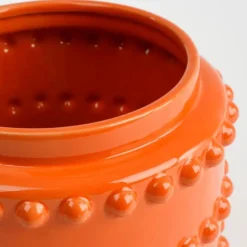 Mica Decorations Boaz Bloempot - H19 x Ø22 cm - Keramiek - Oranje