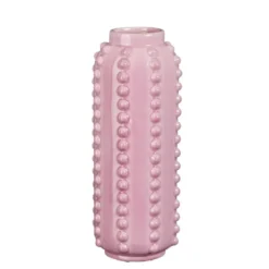 Mica Decorations Boaz Vaas - H30 x Ø11 cm - Keramiek - Roze