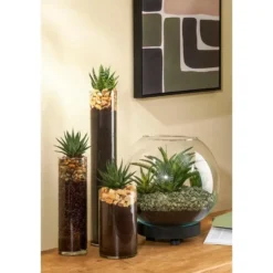 Mica Decorations Bolvaas - kom - transparant - glas - 31 x 40 cm