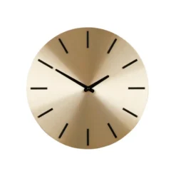 Mica Decorations Brixen Wandklok - Ø35,5 cm - Goud