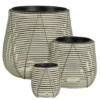 Mica Decorations Cancun Bloempot – Set van 3 – Wit