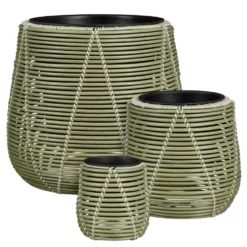 Mica Decorations Cancun – Set van 3 – Lichtgroen
