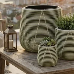 Mica Decorations Cancun – Set van 3 – Lichtgroen