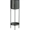 Mica Decorations Colyn Pot op Standaard 60x19cm - Zwart