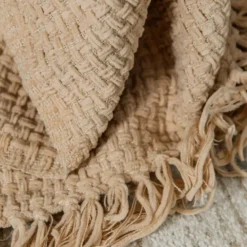 Mica Decorations Cosenza Deken 180 x 130 cm Beige