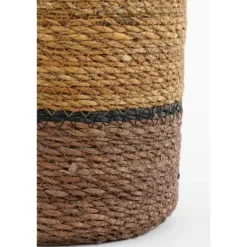 Mica Decorations Damian Plantenmand - Set van 2 - Ø20 cm - Zeegras
