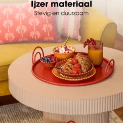 Mica Decorations Dienblad - Set van 3 - Rood