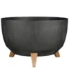 Mica Decorations Doppio Plantenbak 20,5 x Ø40 cm Zwart