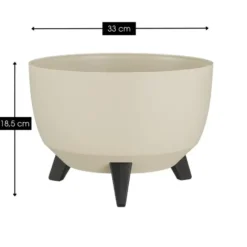 Mica Decorations Doppio Plantenbak 18,5 x Ø33 cm Beige