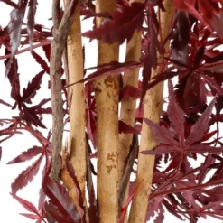 Mica Decorations Esdoorn kunstplant - H140 x Ø80 cm - rood