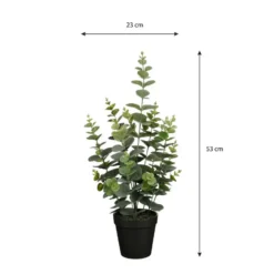Mica Decorations Eucalyptus Kunstplant - H53 x Ø23 cm - Groen