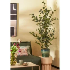 Mica Decorations Eucalyptus Kunstplant - H150 x Ø30 cm - Groen