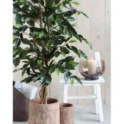 Mica Decorations Ficus Kunstplant - H135 x Ø75 cm - groen