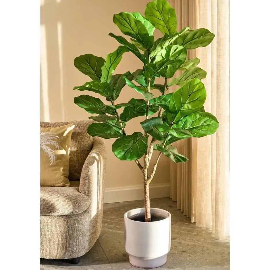 Mica Decorations Ficus Lyrata Kunstplant in Pot - H150 x Ø50 cm