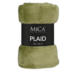 Mica decorations - Fleece deken - groen - 130 x 180 cm