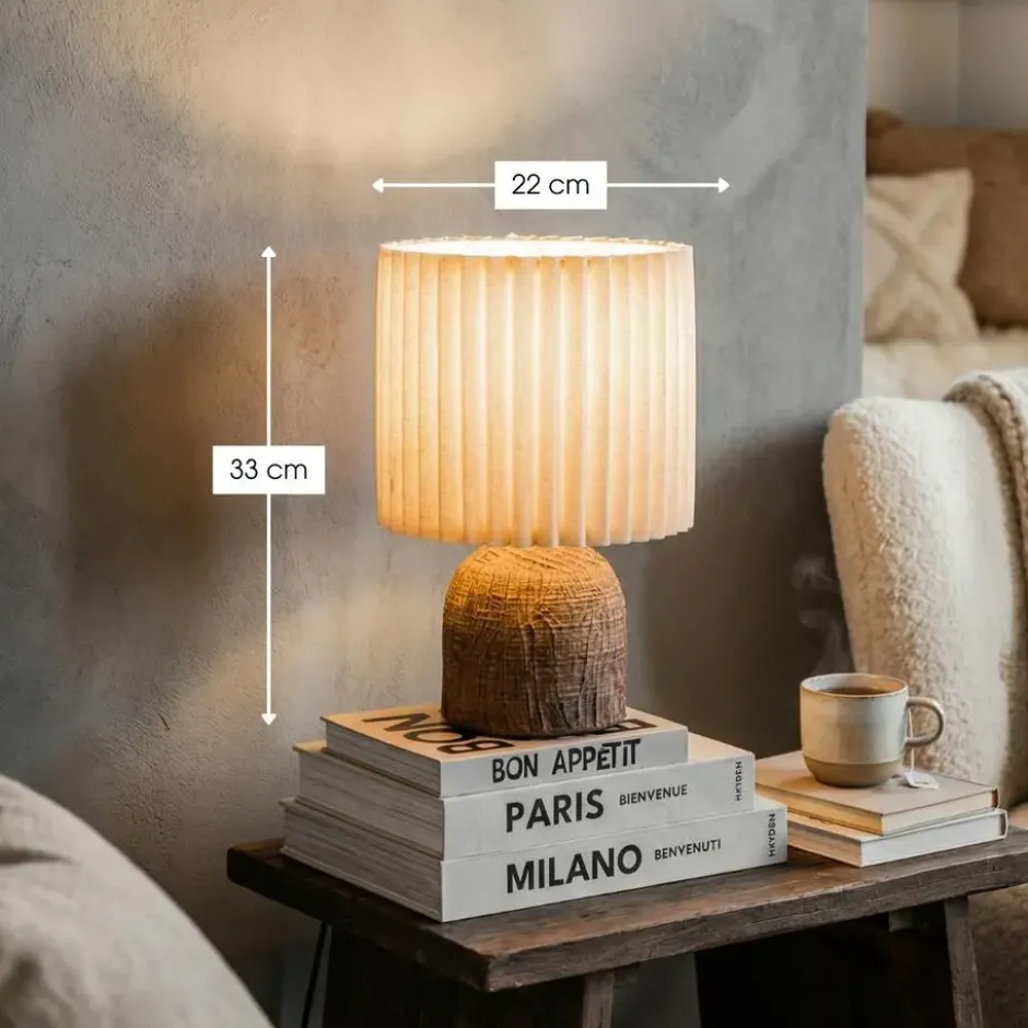 Mica Decorations Frey Tafellamp Woonkamer - Bruin