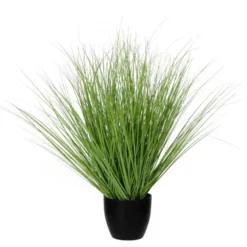 Mica Decorations Gras Kunstplant - H68 cm - Groen