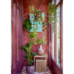 Mica Decorations Holm Vaas - H42 x Ø29 cm - Keramiek - Terra