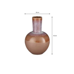 Mica Decorations Holm Vaas - H42 x Ø29 cm - Keramiek - Terra
