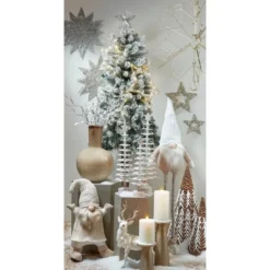 Mica Decorations Holm Vaas - H42 x Ø27,5 cm - Keramiek - Crème