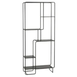 Mica Decorations Jules Open kast - L76 x B30 x H178 cm - Zwart