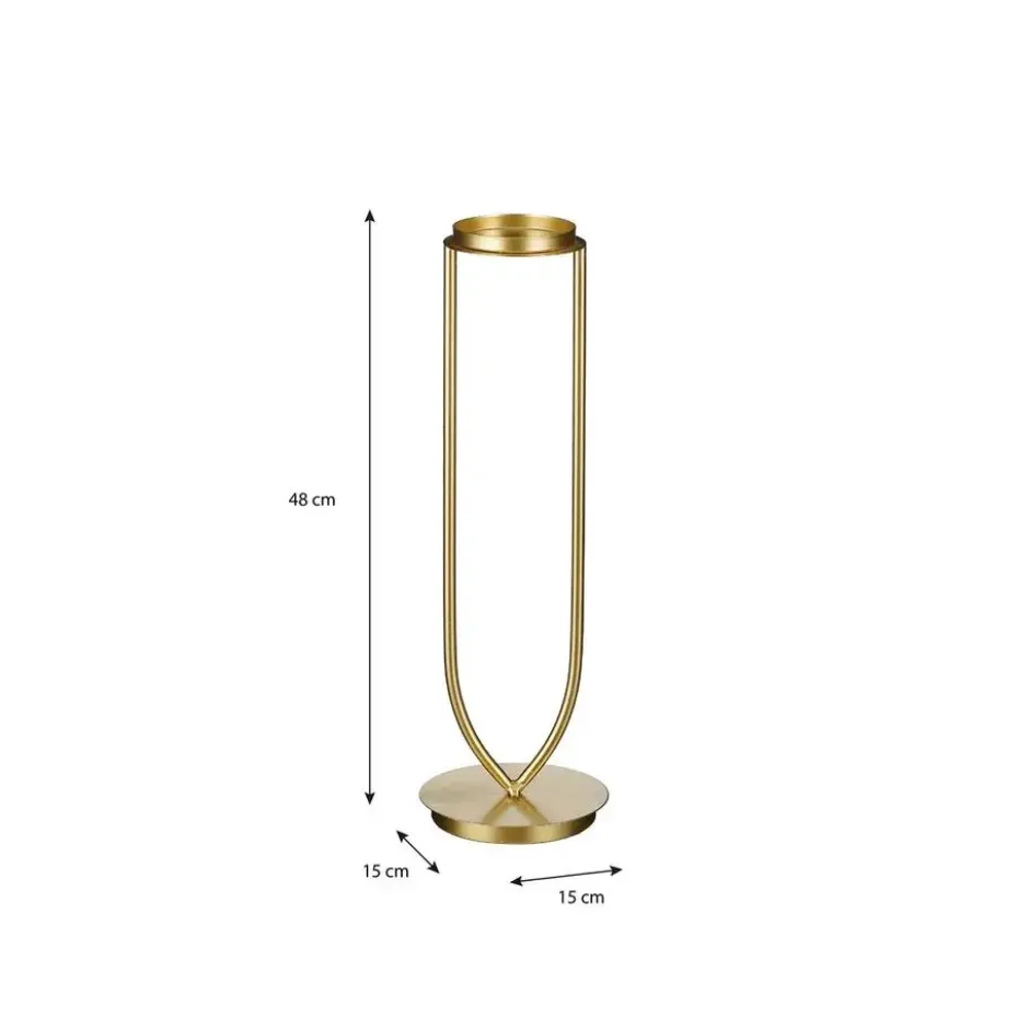 Mica Decorations Kandelaar goud - l15xb15xh48cm