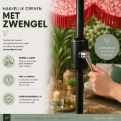 Mica Decorations Kelly Parasol met Draagtas 238 x Ø235 cm