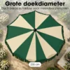 Mica Decorations Kim Parasol met Draagtas 238 x Ø235 cm