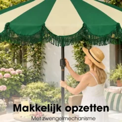 Mica Decorations Kim Parasol met Draagtas 238 x Ø235 cm
