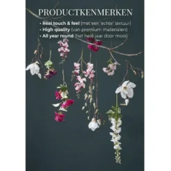 Mica Decorations Kunstbloem Bloesem Floral - H106 cm - roze