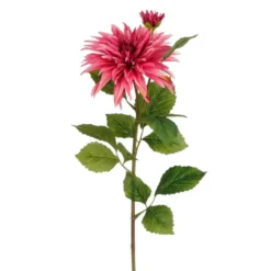 Mica Decorations Kunstbloem Dahlia Artistic - H74 cm - roze
