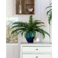 Mica Decorations Kunstplant - varen - groen - in pot - 45 x 35 cm
