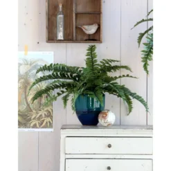 Mica Decorations Kunstplant - varen - groen - in pot - 45 x 35 cm