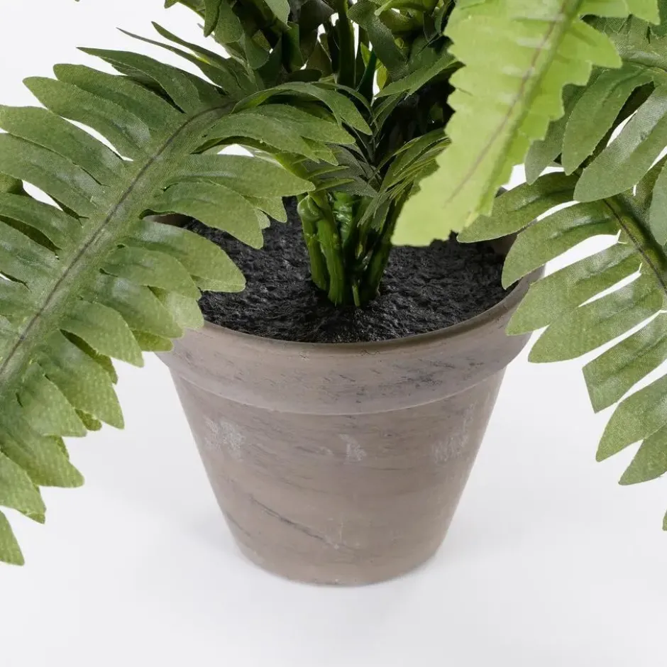 Mica Decorations Kunstplant - varen - groen - in pot - 45 x 35 cm