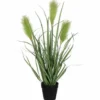 Mica Decorations Kunstplant - siergras - groen - in pot - 53 cm