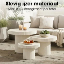 Mica Decorations Lux Bijzettafel - Set van 3
