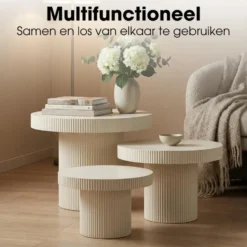 Mica Decorations Lux Bijzettafel - Set van 3