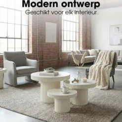 Mica Decorations Lux Bijzettafel - Set van 3